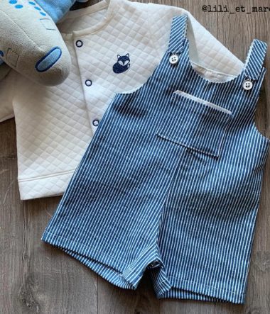 Salopette bébé mixte ou robe London de Ikatee - taille 6 mois à 4 ans (fr et angl)